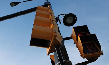 Polizeikontrolle auf der Freiberger Straße in Freital