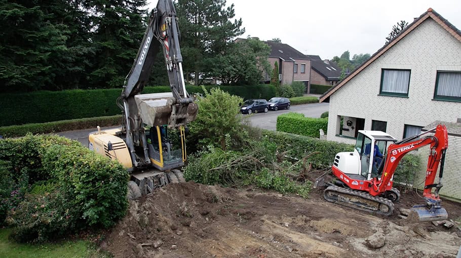Diebstahl von Baumaschinen auf Baustelle in Lomnitz
