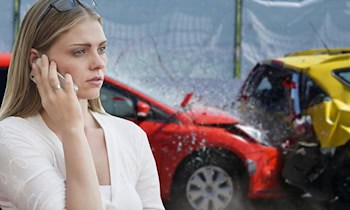Autounfall auf Parkplatz Chemnitzer Straße