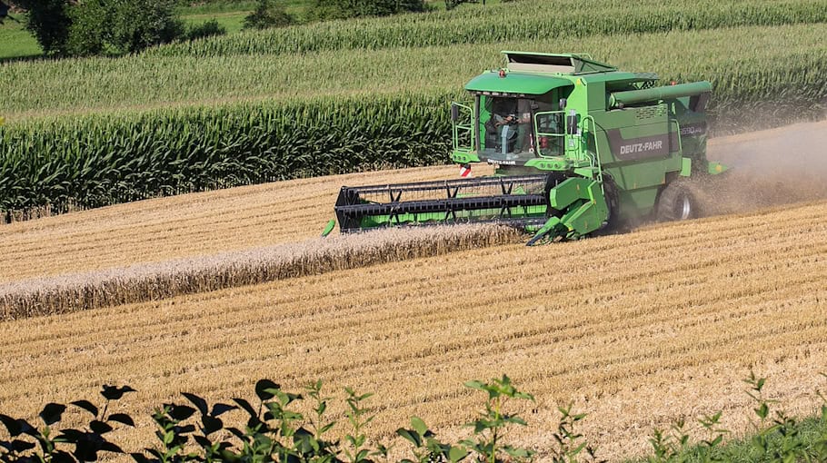 Mähdrescher-Unfall in Großschönau am 15. August 2025