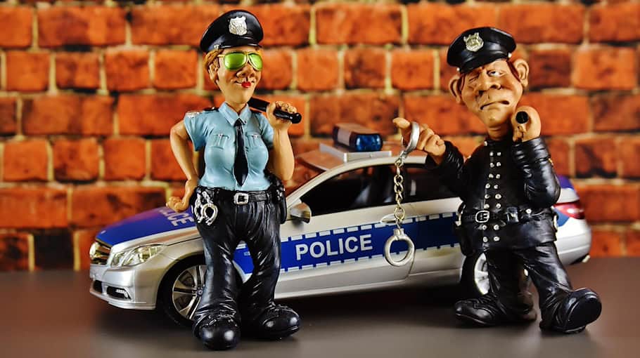 Polizeikontrolle auf der S 126 nahe Weißwasser