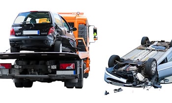Pkw nach Unfall auf A4 abschleppreif