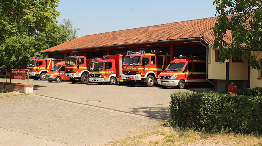 Feuer an Kita-Unterstand in Leipzig