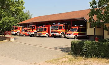 Feuer an Kita-Unterstand in Leipzig