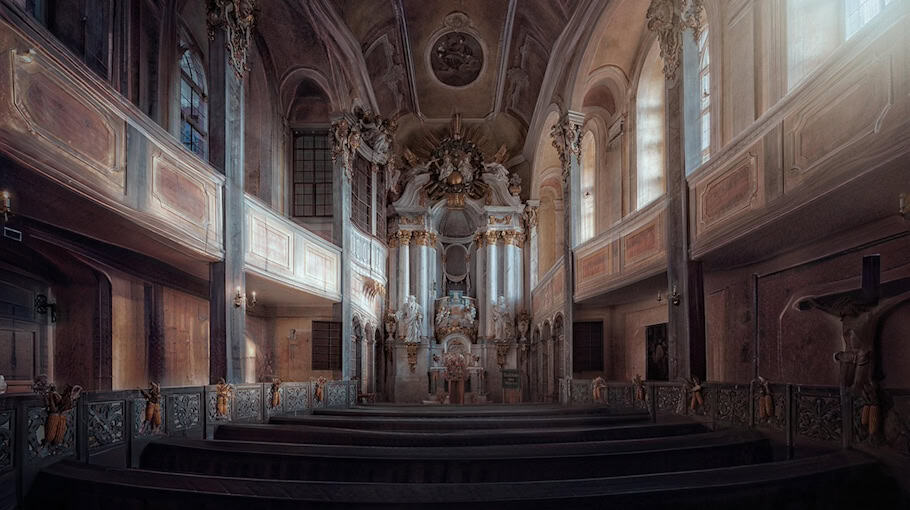 Türaufbruch an Kirche in Limbach