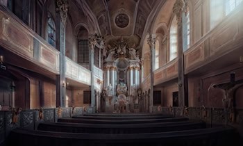 Türaufbruch an Kirche in Limbach