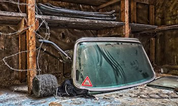 Heckscheibe eines Fiat in Schmilka beschädigt