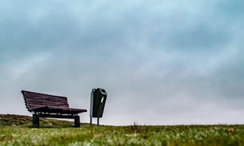 Mülltonne in Flammen in Zwickau