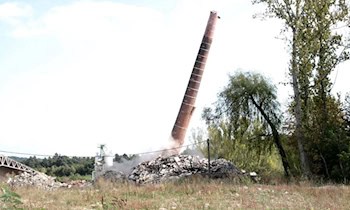 Illegale Pyrotechnik: Kontrollierte Sprengung am Schladitzer See