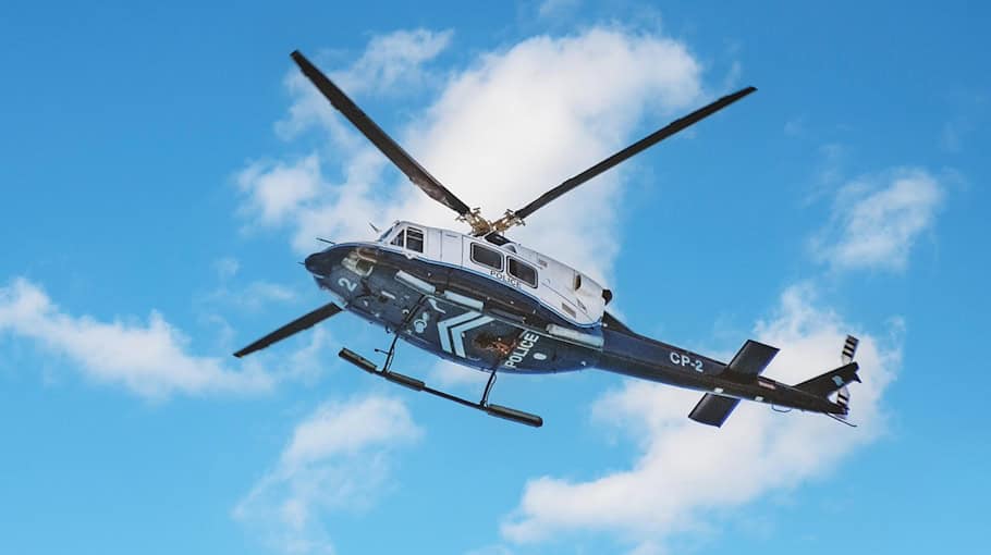 Polizeihubschrauber findet vermissten Mann in Olbernhau