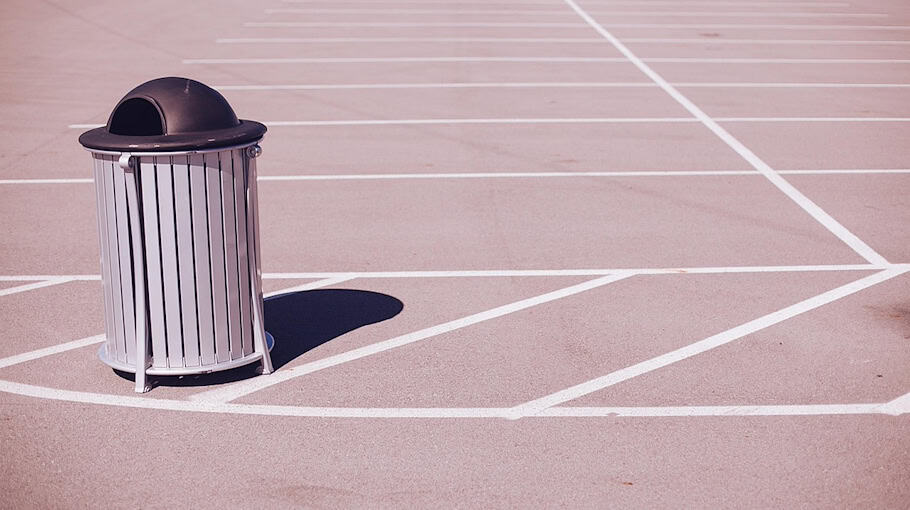 Sprengung eines Mülleimers in Weißwasser