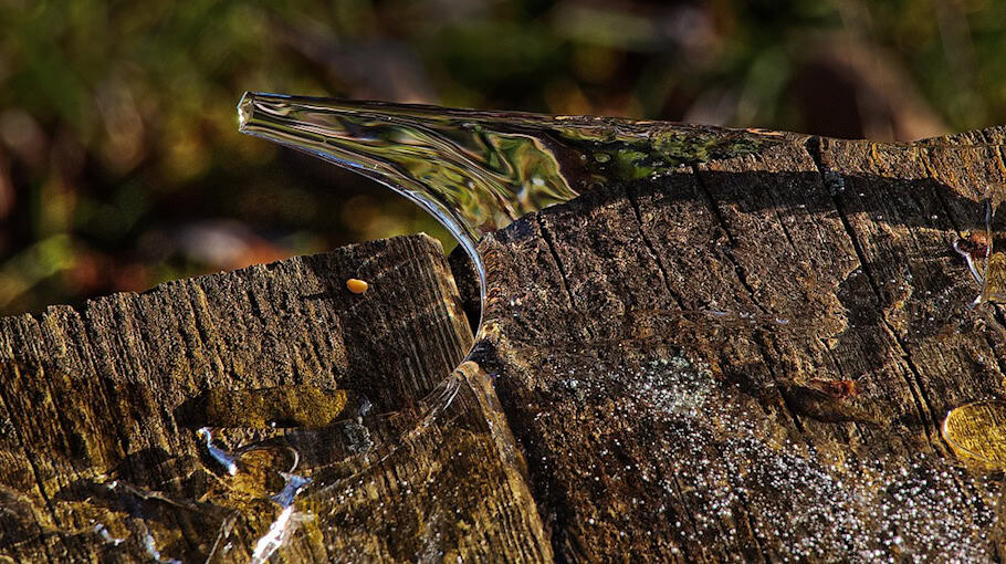 Eisplatte beschädigt Frontscheibe auf S94 bei Bernsdorf