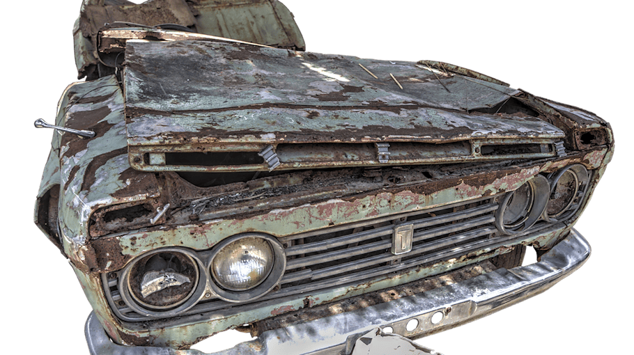 Illegale Entsorgung von Maschinen in Podrosche