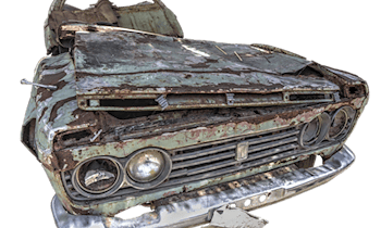 Illegale Entsorgung von Maschinen in Podrosche