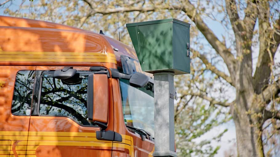 Geschwindigkeitskontrolle auf der Hoyerswerdaer Straße in Bautzen