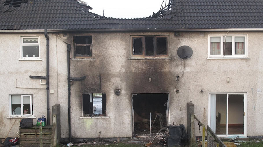 Brand in Einfamilienhaus in Horka