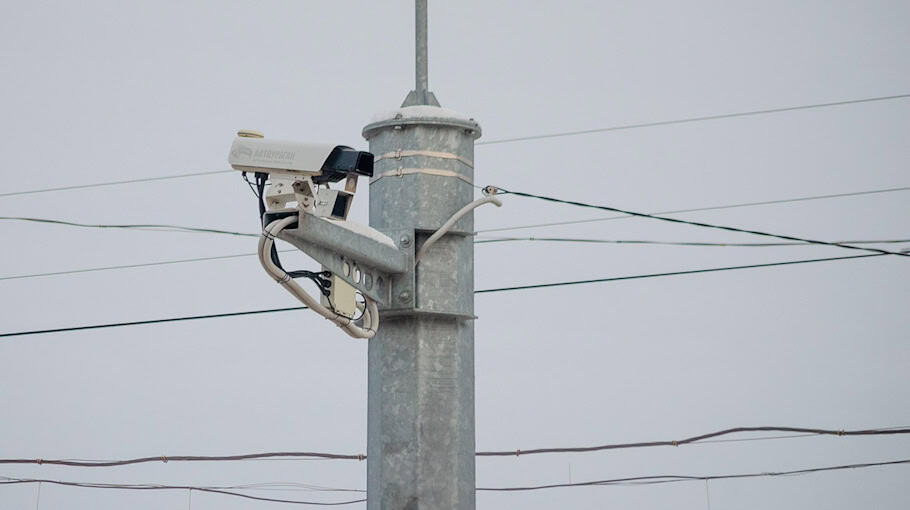 Geschwindigkeitskontrolle auf der Pulsnitzer Straße in Großröhrsdorf