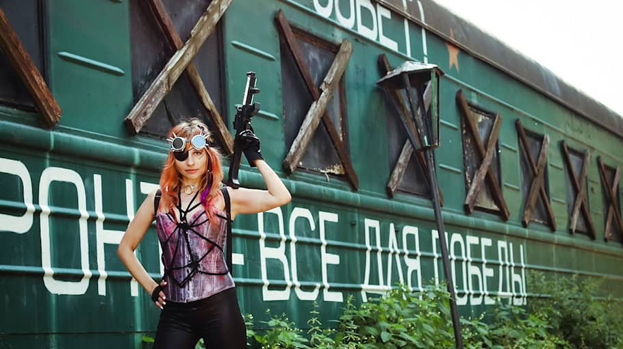 Raub gegenüber der Deutschen Nationalbibliothek in Leipzig
