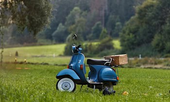 Verbotene Rollerfahrt in Eibau