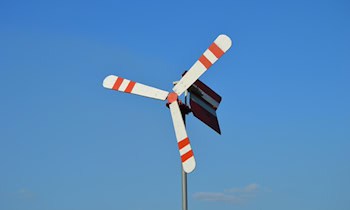 Windkraftanlage in Crostwitz in Flammen