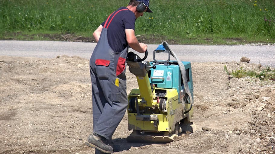 Rüttelplatte in Werdau gestohlen