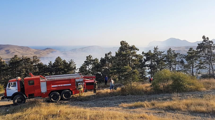 Waldbodenbrand an der Löbauer Straße in Löbau