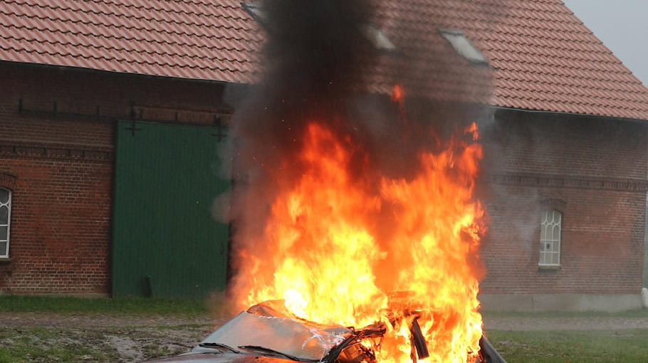 Brand an Hyundai in Tharandt