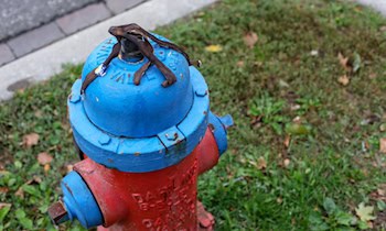 Hydrant in Zwickau-Mosel umgefahren