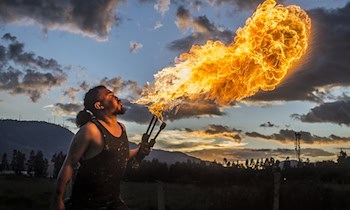 Weggeworfene Zigarette entzündet Feuer in Gablenz